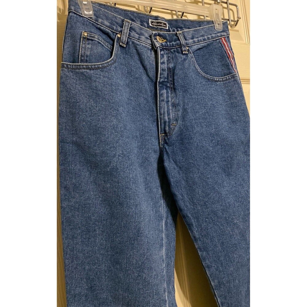 Xhilaration Womens Juniors 11 VTG Grunge 90s Y2K Jeans Side Stripes 100% Cotton - Picture 5 of 15